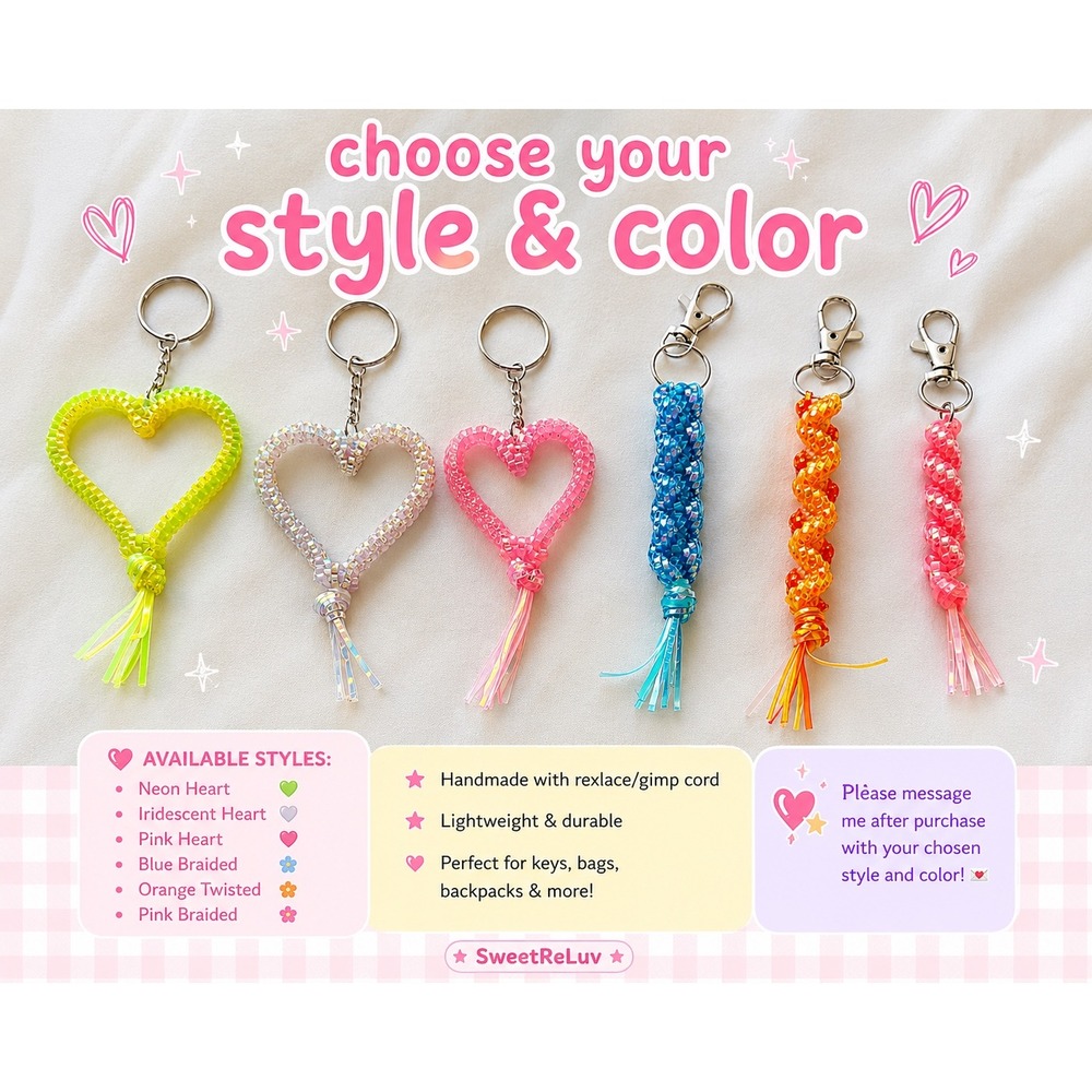 Handmade‎ Y2K Rexlace Keychains & Bag Charms